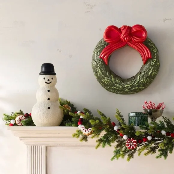 John Derian for Target 14" Snowman Lit Blow Mold NWT SEE PICTURES, DEFECT-AS IS - Picture 2 of 7